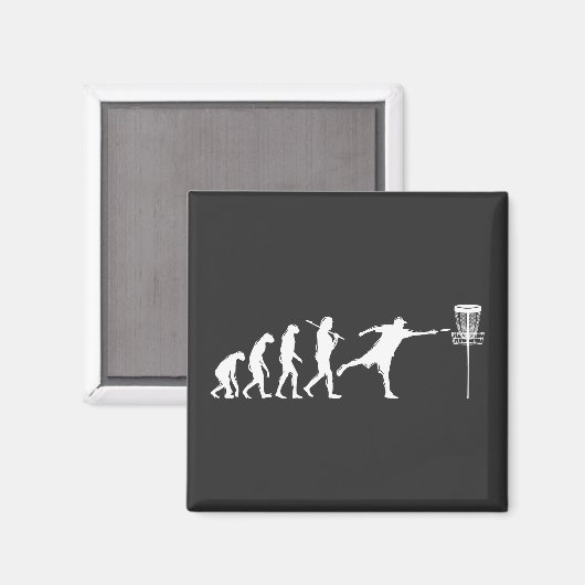 Disk Golf Evolution Magnet (Vorderseite/Rückseite)