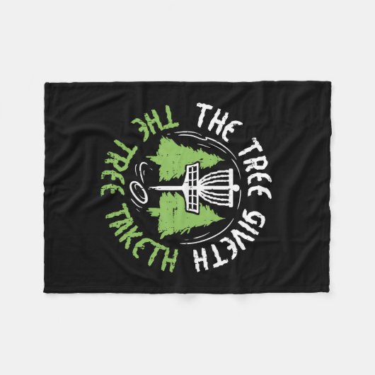 Disk Golf Fleecedecke (Vorderseite (Horizontal))