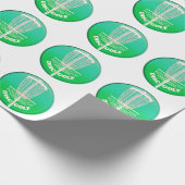 Disk Golf Frisbee Cage Geschenkpapier (Ecke)