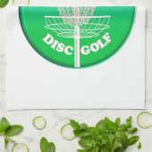 Disk Golf Frisbee Cage Geschirrtuch (Gefaltet)