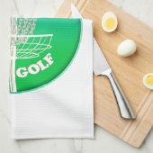 Disk Golf Frisbee Cage Geschirrtuch (Viertel Falte)