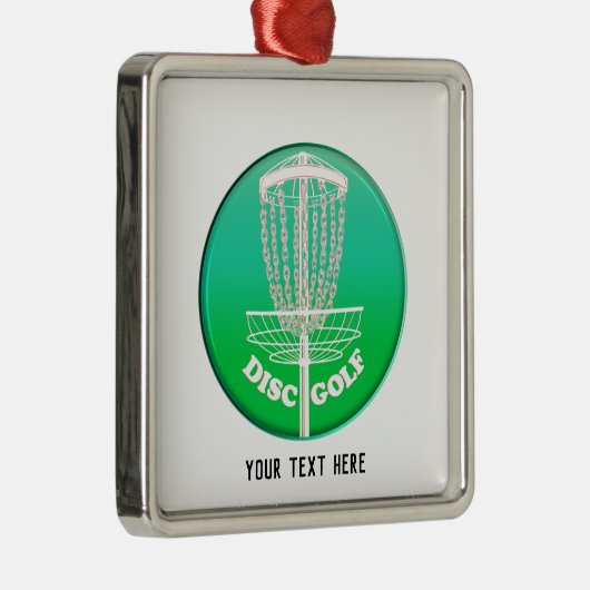 Disk Golf Frisbee Cage Ornament Aus Metall (Rechts)