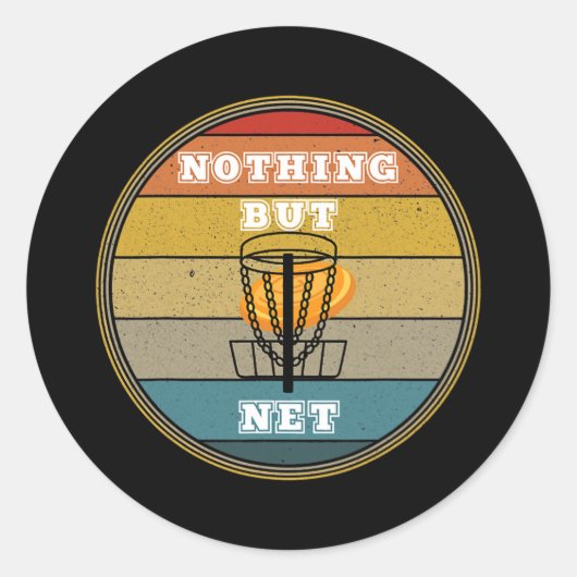 Disk Golf Frisbee Golf Ultimate Frisbee Sport Runder Aufkleber (Vorderseite)