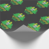 Disk Golf Frisbee Hobby Stupid Baum Geschenkpapier (Ecke)