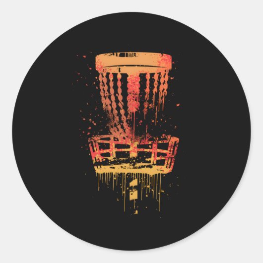 Disk Golf Frolf Frisbee Golf Runder Aufkleber (Vorderseite)