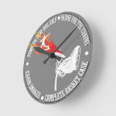 Disk Golf Frolf individuell anpassbare Uhr (Winkel)