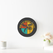Disk Golf Funny Design Retro Disk Golf Runde Wanduhr (Zuhause)