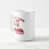 Disk Golf Funny Jeder Baum ist ein Ziel Kaffeetasse (Vorderseite Links)