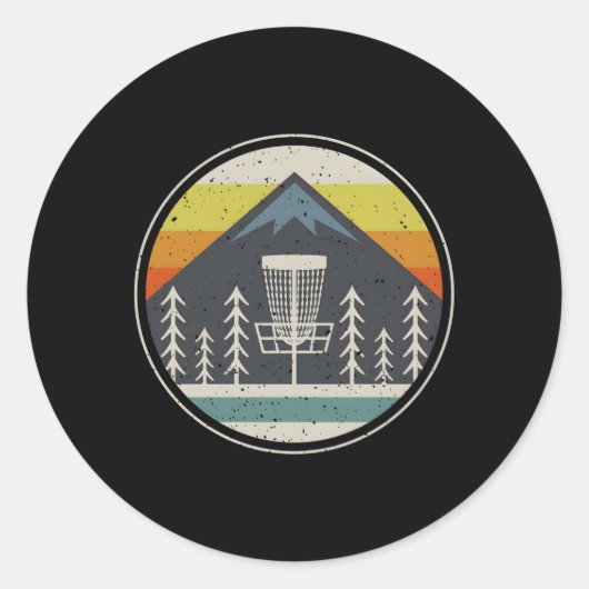 Disk Golf für Disk Golf Runder Aufkleber (Vorderseite)