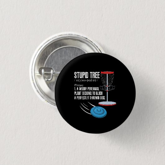 Disk Golf Geschenke Button (Vorne & Hinten)