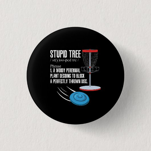 Disk Golf Geschenke Button (Vorderseite)