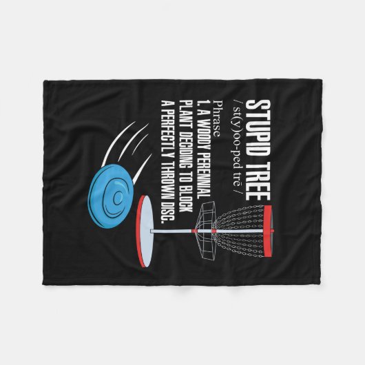 Disk Golf Geschenke Fleecedecke (Vorderseite (Horizontal))