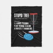 Disk Golf Geschenke Fleecedecke (Vorderseite)