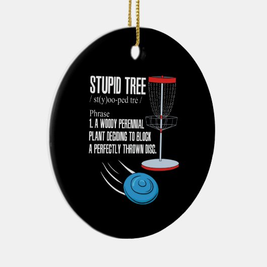 Disk Golf Geschenke Keramik Ornament (Rechts)