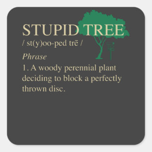 Disk Golf Geschenke Quadratischer Aufkleber