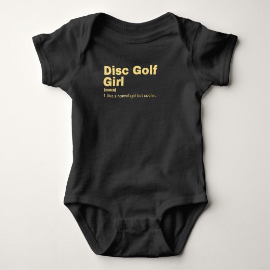 Disk Golf Girl - Disk Golf Baby Strampler (Vorderseite)