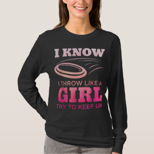 Disk Golf Girl Funny Disc Golfspielen Lover Player T-Shirt