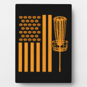 Disk Golf Halloween USA FLAG für DISCGOLF PLAYER Fotoplatte (Vorderseite)