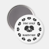 DISK GOLF HARDCORE MAGNET (Vorderseite/Rückseite)