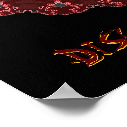 DISK GOLF HARDCORE POSTER (Ecke)