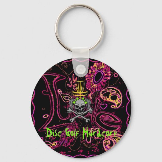 Disk Golf Hardcore Schlüsselanhänger (Vorderseite)
