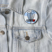 Disk Golf Hole-in-One-Geschenk Button (Beispiel)