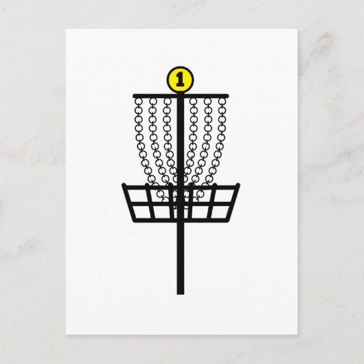 Disk Golf Hole Postkarte (Vorderseite)