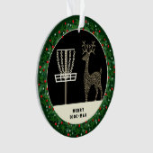 Disk Golf Holiday Geschenk Ornament (Vorderseite)