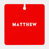 Disk Golf Holiday Geschenk Ornament Aus Metall (Rückseite)