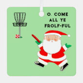 Disk Golf Holiday Geschenk Ornament Aus Metall (Vorderseite)