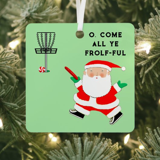 Disk Golf Holiday Geschenk Ornament Aus Metall (InSitu)
