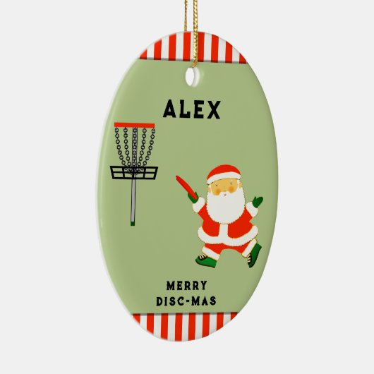 Disk Golf Holiday Geschenke Keramik Ornament (Rechts)
