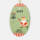 Disk Golf Holiday Geschenke Keramik Ornament (Links)