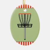 Disk Golf Holiday Geschenke Keramik Ornament (Hinten)