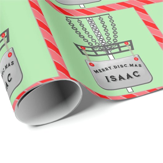 Disk Golf Holiday Geschenkpapier (Rolleneckpunkt)