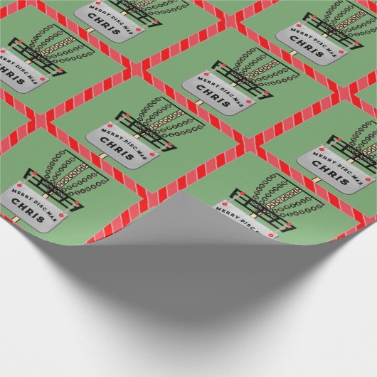 Disk Golf Holiday Geschenkpapier (Ecke)