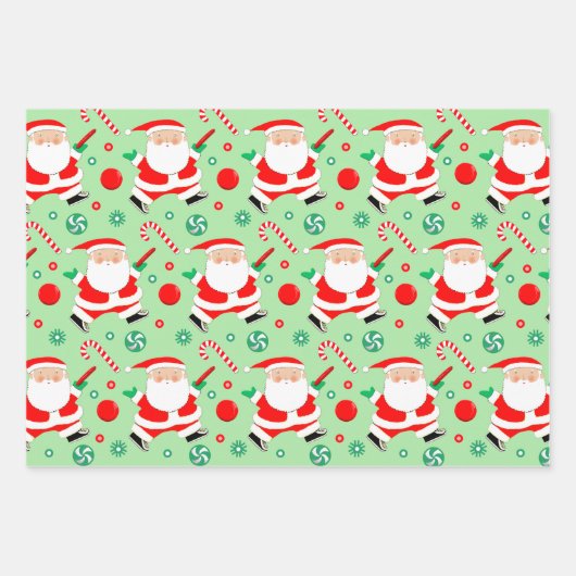 Disk Golf Holiday Geschenkpapier (Vorderseite)