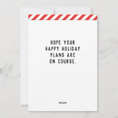 Disk Golf Holiday Weihnachtskarten Feiertagskarte (Rückseite)