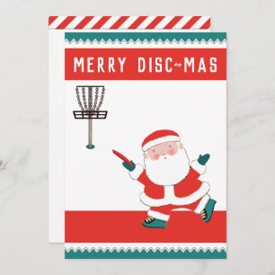 Disk Golf Holiday Weihnachtskarten Feiertagskarte