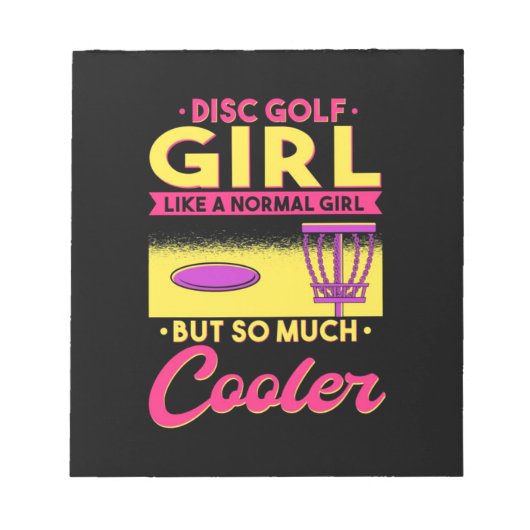 Disk Golf ist Cool Notizblock (Vorderseite)