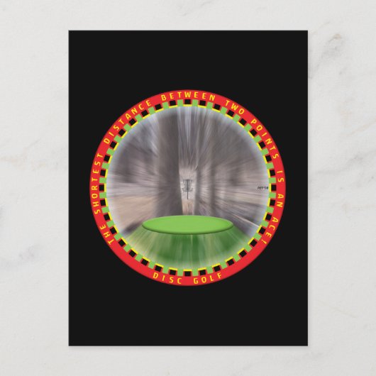 Disk Golf Logic #2 Postkarte (Vorderseite)
