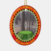 Disk Golf Logic Keramik Ornament (Rechts)