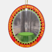 Disk Golf Logic Keramik Ornament (Links)
