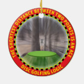 Disk Golf Logic Keramik Ornament (Hinten)