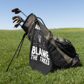 Disk Golf macht immer den Bäumen die Schuld Golfhandtuch (Gras)