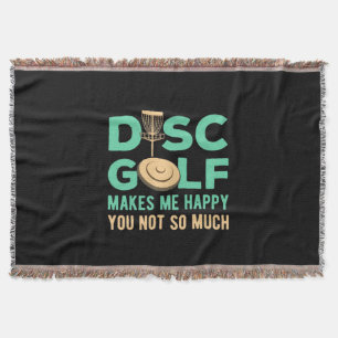 Disk Golf macht mich glücklich Decke