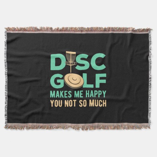 Disk Golf macht mich glücklich Decke (Vorderseite)
