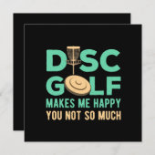 Disk Golf macht mich glücklich Feiertagskarte (Vorne/Hinten)