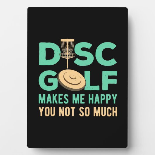 Disk Golf macht mich glücklich Fotoplatte (Vorderseite)