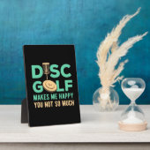 Disk Golf macht mich glücklich Fotoplatte (Seite)